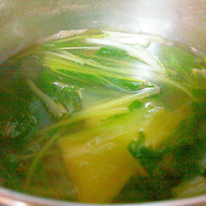 青梗菜&水菜のスープ